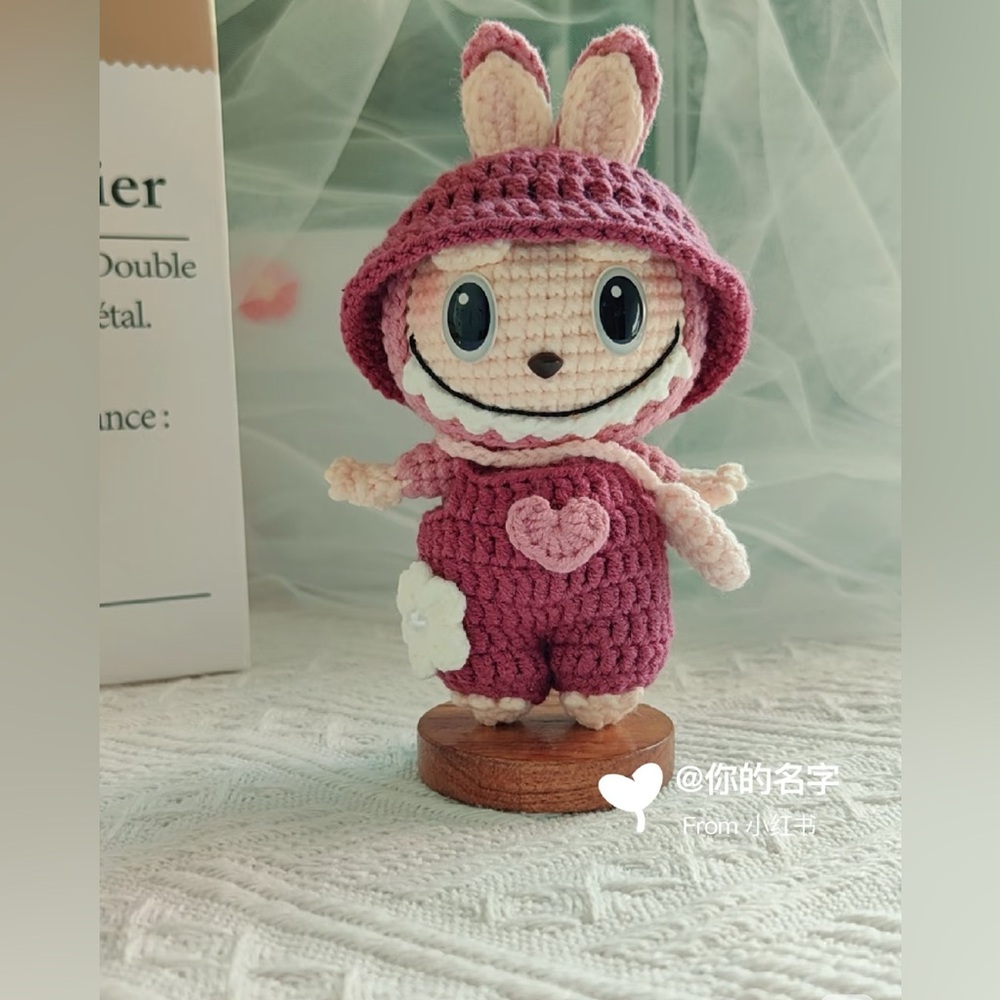 Crochet Labubu Doll-Unique Stuffed Toy-Cute Delicate Crochet Doll-Gift for Kids - Picture 7 of 10